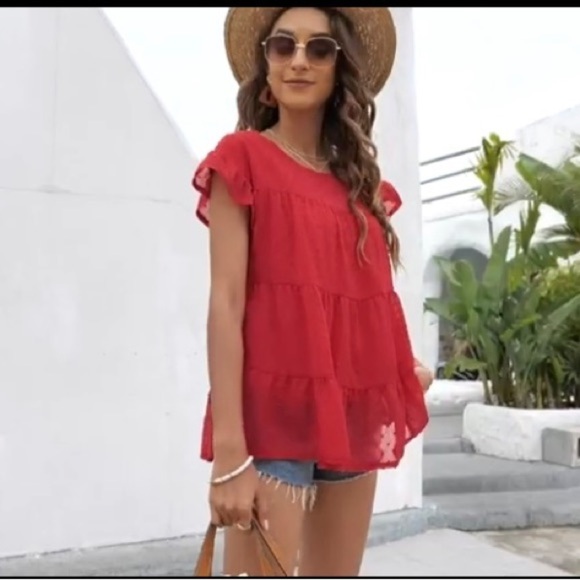 Amazon Tops - 𝅺PINK Babydoll Top